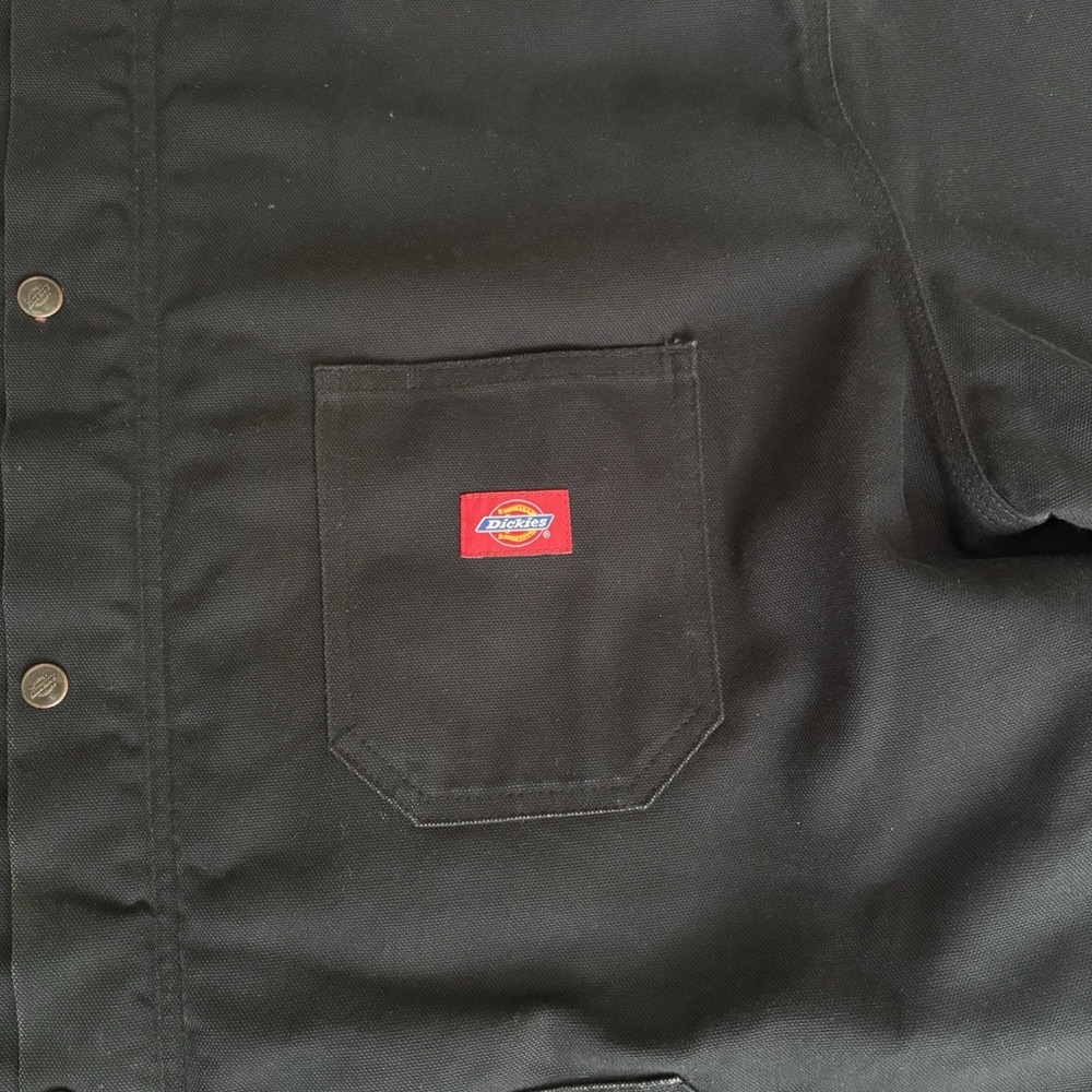 Dickies Jacket Mens 3XL Black Heavyweight Quilt Lined Field Vintage Big & Tall - Picture 8 of 16
